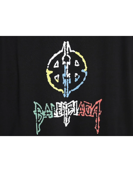 Balenciaga 24ss new color label round neck short sleeve T-shirt TSK1,All order with free shipping Balenciaga