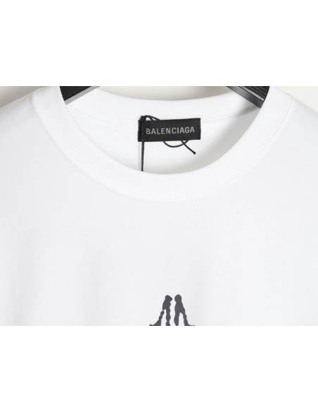 Balenciaga 24ss new color label round neck short sleeve T-shirt,All order with free shipping Balenciaga