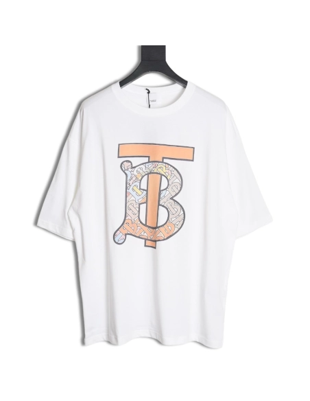 Burberry 24SS letter logo printed short sleeves T-shirt TS1,All order with free shipping Burberry
