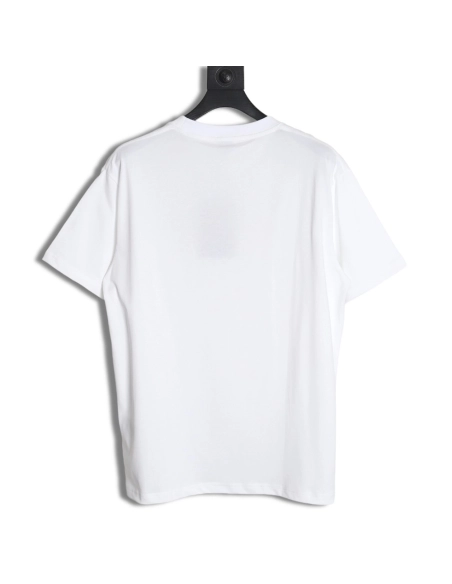 Burberry three-dimensional logo embroidered plaid short-sleeved T-shirt TSK1,All order with free shipping Burberry