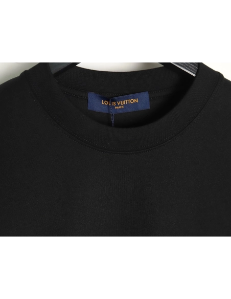 Reps Louis Vuitton Embroidered Beaded Short Sleeve T-Shirt TSK1,All order with free shipping Reps Louis Vuitton
