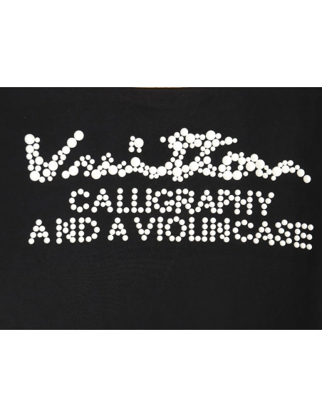 Reps Louis Vuitton Embroidered Beaded Short Sleeve T-Shirt TSK1,All order with free shipping Reps Louis Vuitton