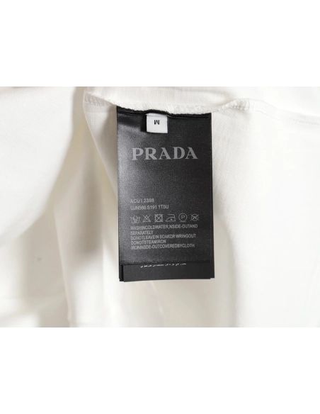 Prada three-dimensional toothbrush embroidery T-shirt,All order with free shipping Prada