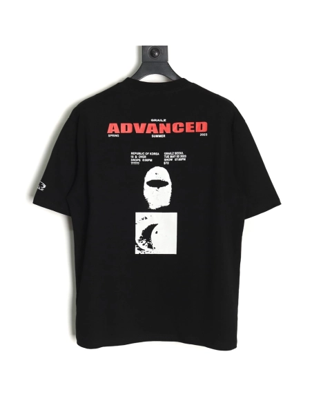 GRAILZ PROJECT printed logo short-sleeved T-shirt TSK1,All order with free shipping Grailz
