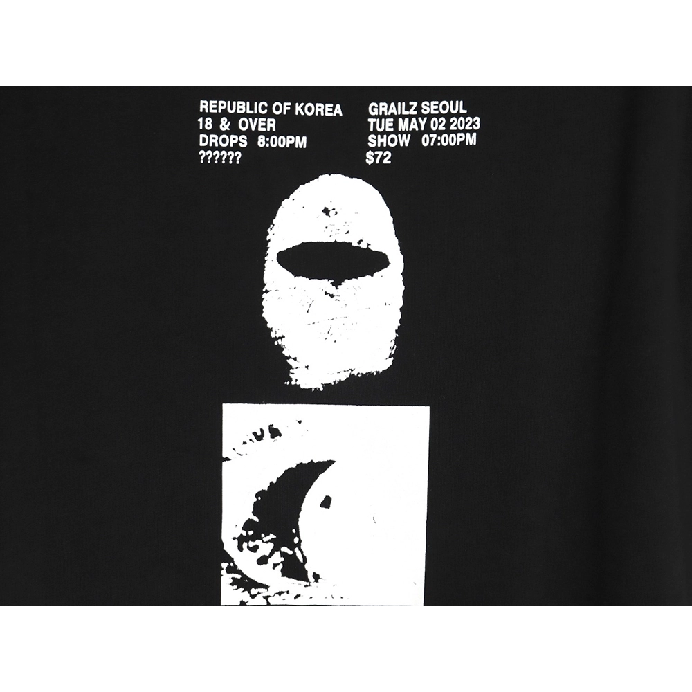 GRAILZ PROJECT printed logo short-sleeved T-shirt TSK1,All order with free shipping Grailz