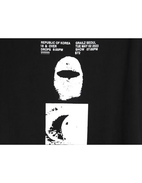 GRAILZ PROJECT printed logo short-sleeved T-shirt TSK1,All order with free shipping Grailz