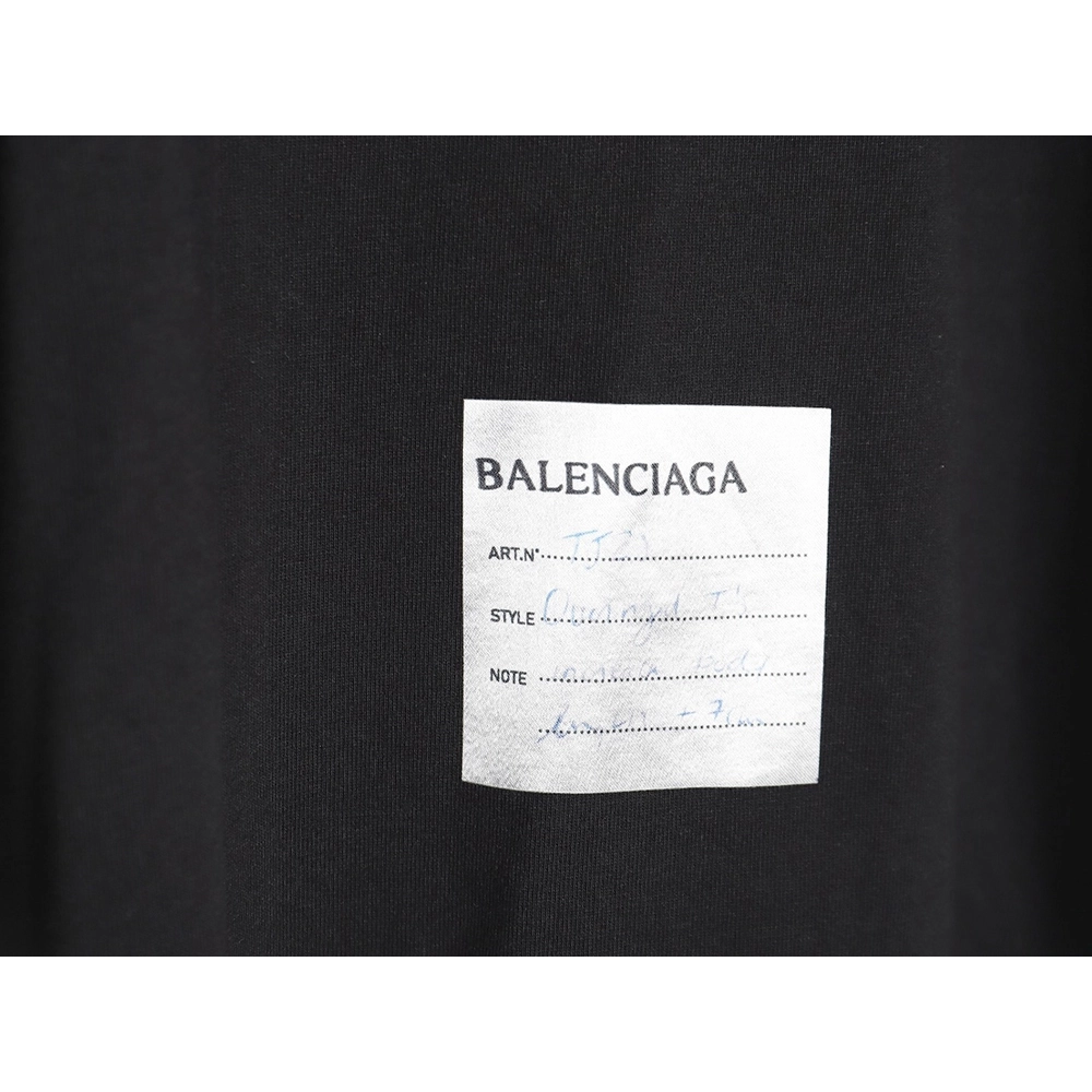 Balenciaga 24SS hem sticky note short-sleeved T-shirt_TSK1,All order with free shipping Balenciaga