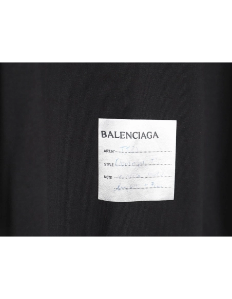 Balenciaga 24SS hem sticky note short-sleeved T-shirt_TSK1,All order with free shipping Balenciaga