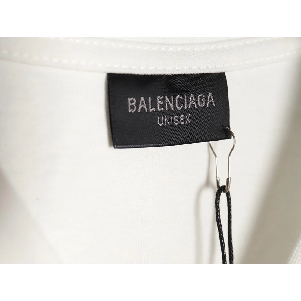 Balenciaga 24SS hem sticky note short-sleeved T-shirt,All order with free shipping Balenciaga