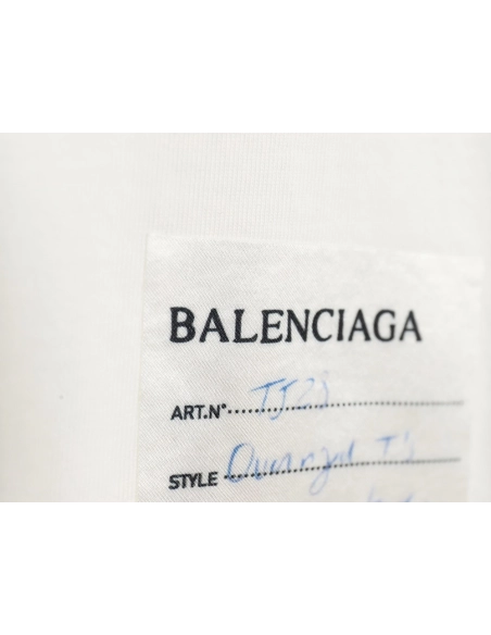 Balenciaga 24SS hem sticky note short-sleeved T-shirt,All order with free shipping Balenciaga