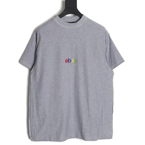 Balenciaga 24SS eBay embroidered short-sleeved T-shirt,All order with free shipping Balenciaga