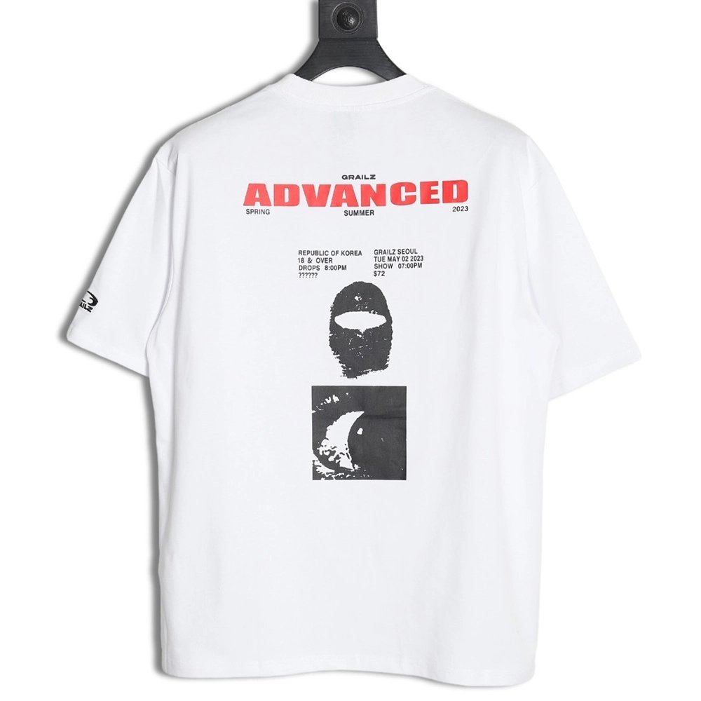 GRAILZ PROJECT printed logo short-sleeved T-shirt,All order with free shipping Grailz