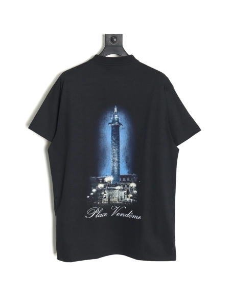 Balenciaga Vogue Lighthouse Back Short Sleeve T-Shirt TSK1,All order with free shipping Balenciaga
