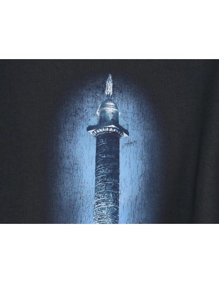 Balenciaga Vogue Lighthouse Back Short Sleeve T-Shirt TSK1,All order with free shipping Balenciaga