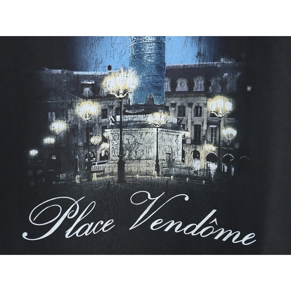 Balenciaga Vogue Lighthouse Back Short Sleeve T-Shirt TSK1,All order with free shipping Balenciaga