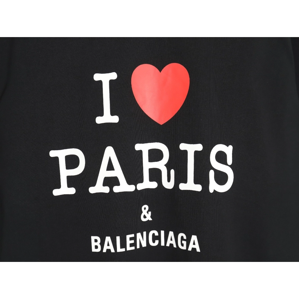 Balenciaga 24SS Valentines Day limited edition heart print short-sleeved T-shirt TSK1,All order with free shipping Balenciaga