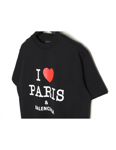 Balenciaga 24SS Valentines Day limited edition heart print short-sleeved T-shirt TSK1,All order with free shipping Balenciaga