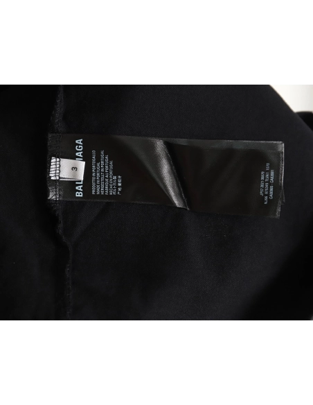 Balenciaga BLCG24ss heavy washed distressed large double B graffiti short-sleeved T-shirt,All order with free shipping Balenciag