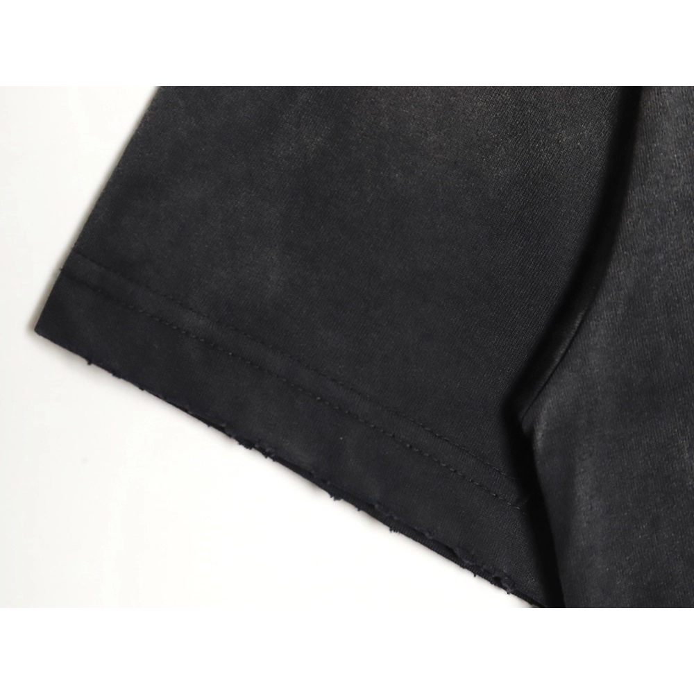 Balenciaga BLCG24ss heavy washed distressed large double B graffiti short-sleeved T-shirt,All order with free shipping Balenciag