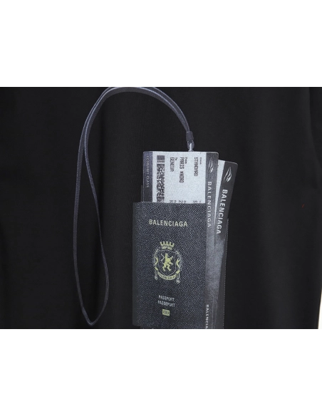 Balenciaga 24SS Ticket Passport Round Neck Short Sleeve T-Shirt TSK2,All order with free shipping Balenciaga