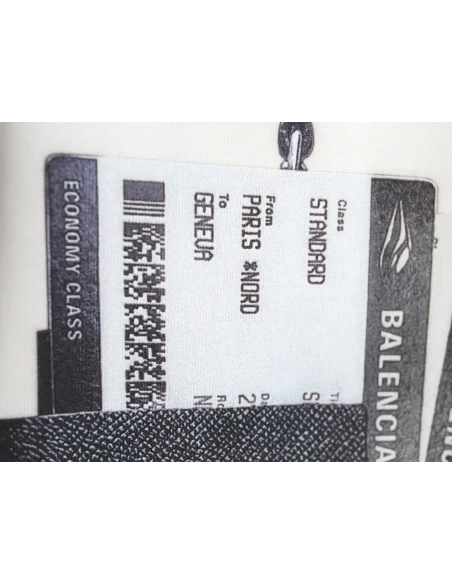 Balenciaga 24SS Ticket Passport Round Neck Short Sleeve T-Shirt TSK1,All order with free shipping Balenciaga