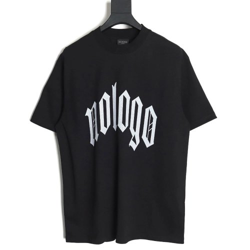 Balenciaga 24ss new nologo cracked print short-sleeved T-shirt,All order with free shipping Balenciaga