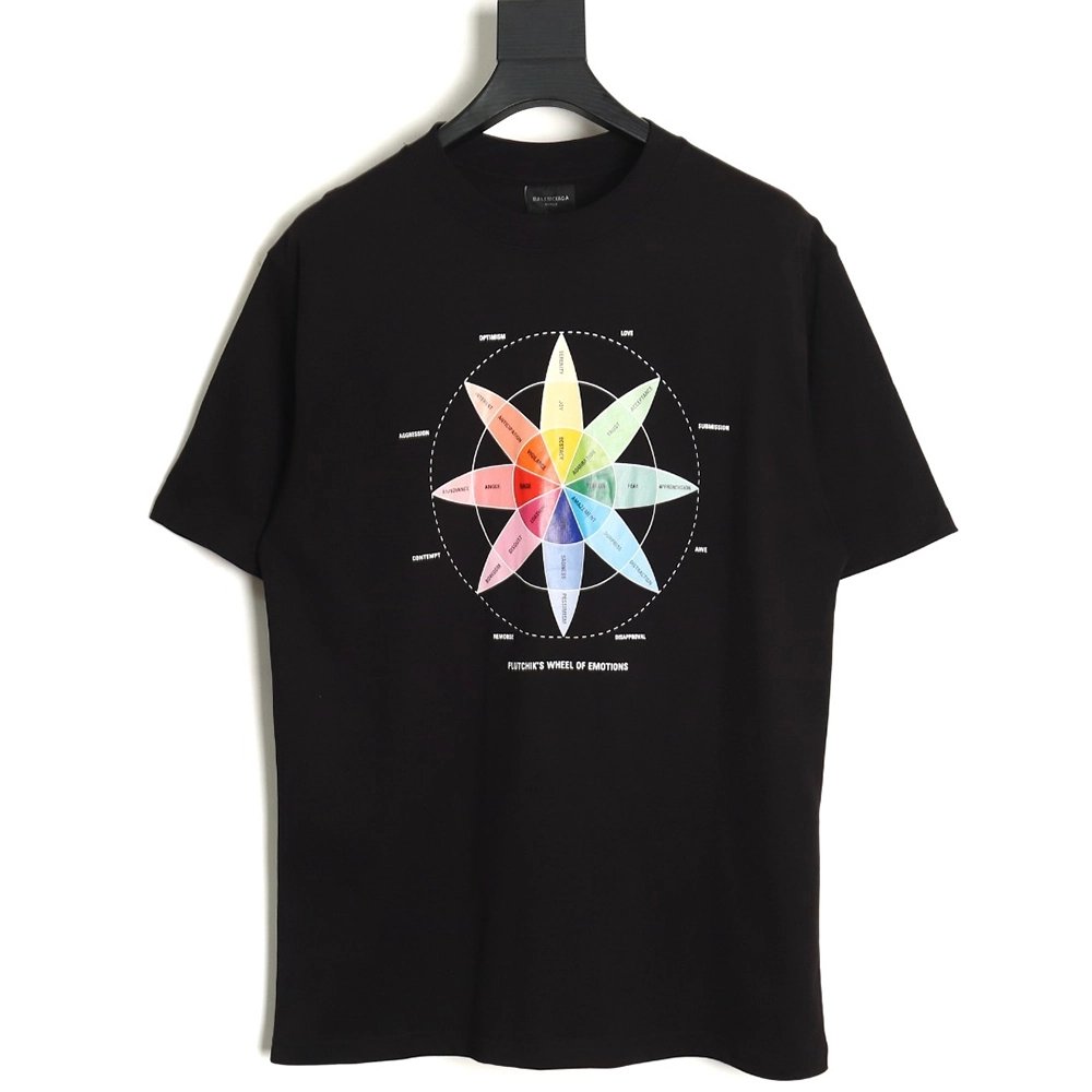 Balenciaga Colorful Petals Short Sleeve T-shirt,All order with free shipping Balenciaga
