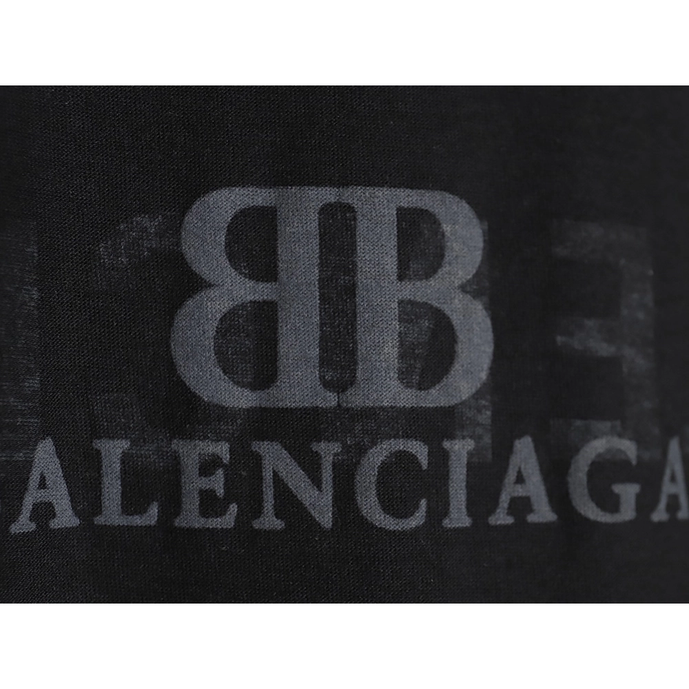 Balenciaga Penetration Letter Print Short Sleeve T-shirt,All order with free shipping Balenciaga