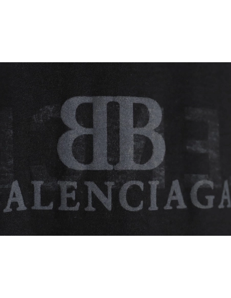 Balenciaga Penetration Letter Print Short Sleeve T-shirt,All order with free shipping Balenciaga