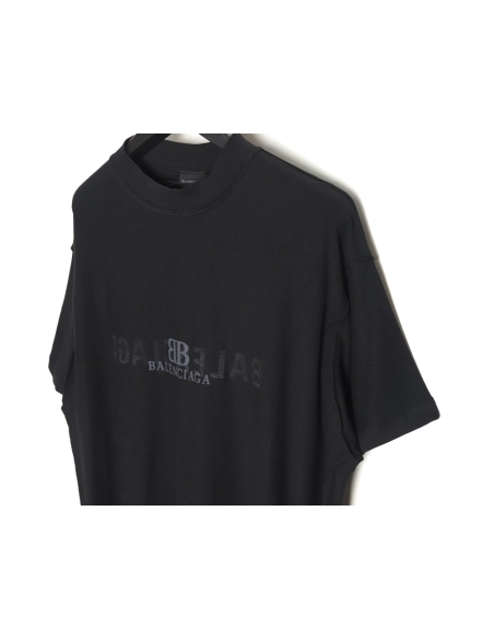 Balenciaga Penetration Letter Print Short Sleeve T-shirt,All order with free shipping Balenciaga