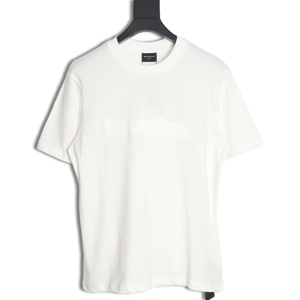 Balenciaga three-dimensional lettering short-sleeved T-shirt,All order with free shipping Balenciaga