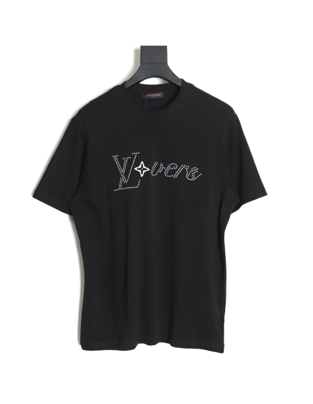 Reps Louis Vuitton short-sleeved T-shirt with lettering embroidery TSK1,All order with free shipping Reps Louis Vuitton
