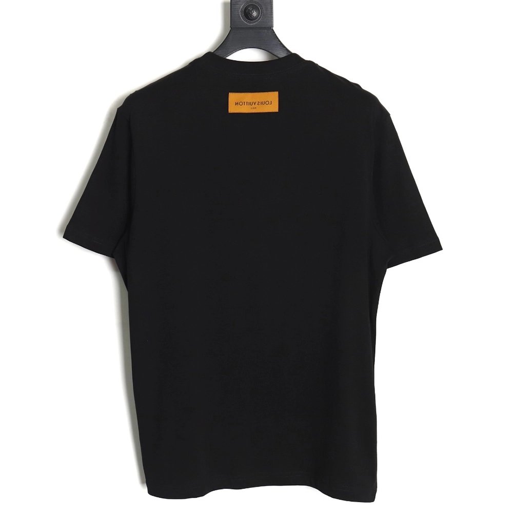Reps Louis Vuitton short-sleeved T-shirt with lettering embroidery TSK1,All order with free shipping Reps Louis Vuitton