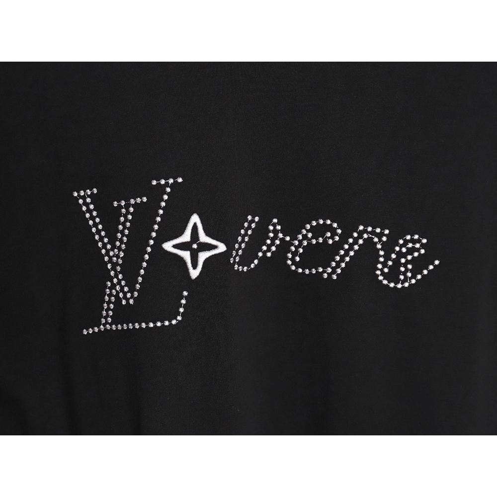 Reps Louis Vuitton short-sleeved T-shirt with lettering embroidery TSK1,All order with free shipping Reps Louis Vuitton