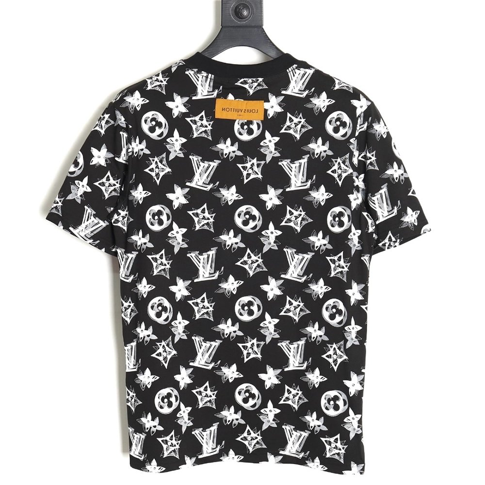 Reps Louis Vuitton all over print shadow short sleeve T-shirt,All order with free shipping Reps Louis Vuitton