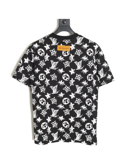 Reps Louis Vuitton all over print shadow short sleeve T-shirt,All order with free shipping Reps Louis Vuitton