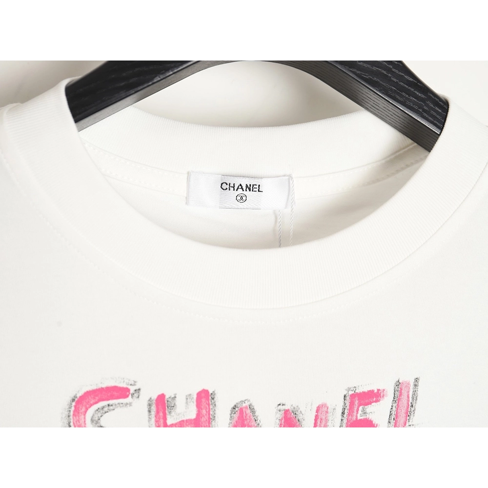 Chanel hand-painted watch dial graffiti short-sleeved T-shirt,All order with free shipping Chanel