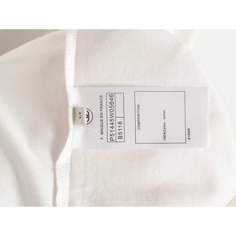 Chanel hand-painted watch dial graffiti short-sleeved T-shirt,All order with free shipping Chanel