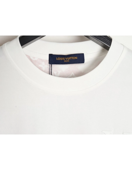 Reps Louis Vuitton monogram gradient embroidered short-sleeved T-shirt,All order with free shipping Reps Louis Vuitton