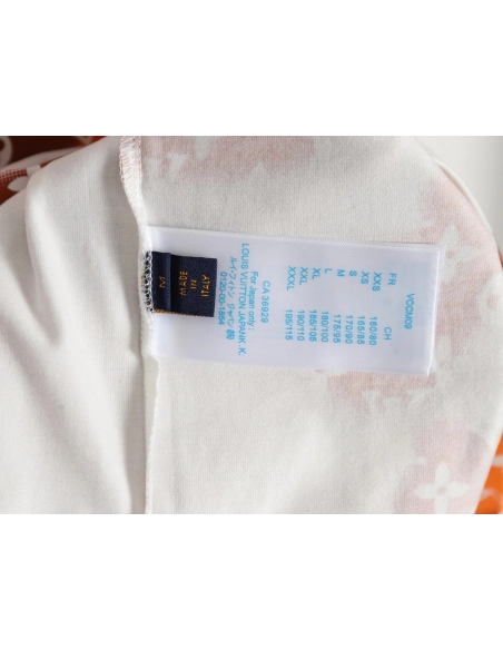Reps Louis Vuitton monogram gradient embroidered short-sleeved T-shirt,All order with free shipping Reps Louis Vuitton