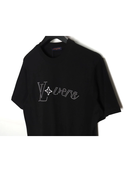 Reps Louis Vuitton Fei Dong employee letter embroidered short-sleeved T-shirt TSK2,All order with free shipping Reps Louis Vuitt