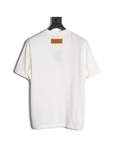 Reps Louis Vuitton LV Fei Dong employee letter embroidered short-sleeved T-shirt TSK1,All order with free shipping Reps Louis Vu