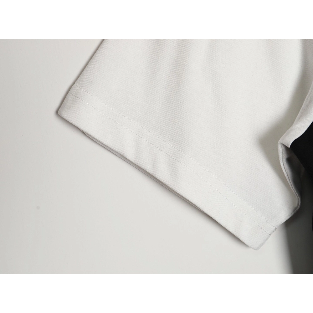 Balenciaga black and white 3M embroidered LOGO short-sleeved T-shirt,All order with free shipping Balenciaga