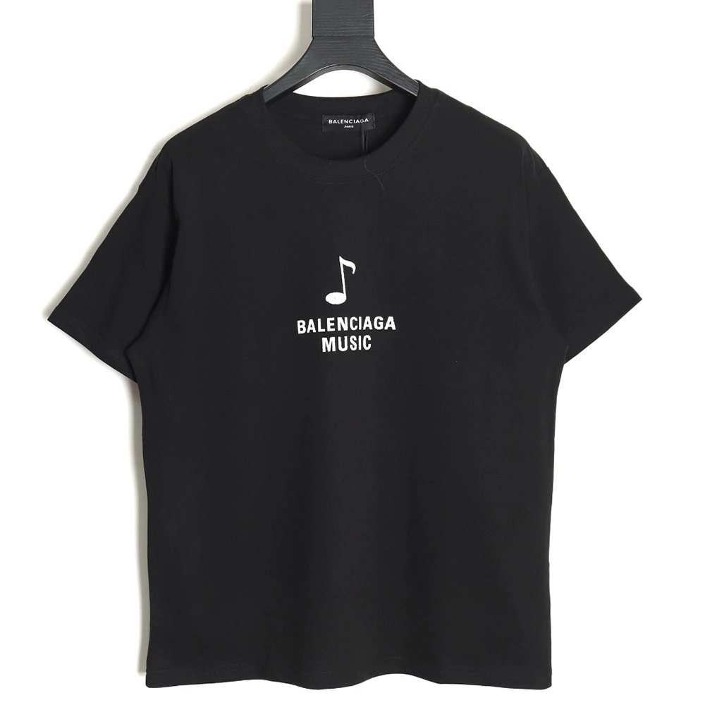 Balenciaga Musical Notes Oil Painting Catwalk Short Sleeve T-shirt TSK1,All order with free shipping Balenciaga