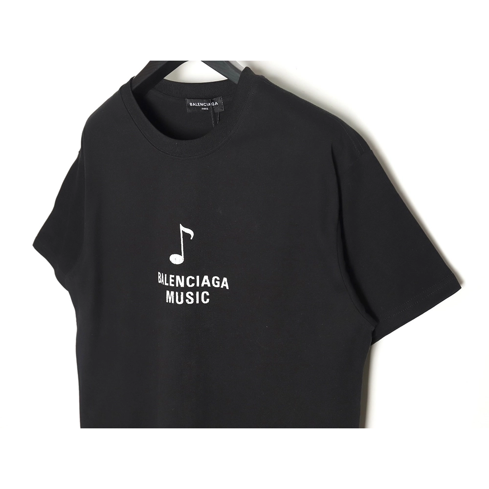 Balenciaga Musical Notes Oil Painting Catwalk Short Sleeve T-shirt TSK1,All order with free shipping Balenciaga