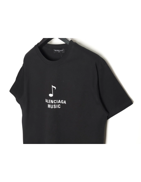 Balenciaga Musical Notes Oil Painting Catwalk Short Sleeve T-shirt TSK1,All order with free shipping Balenciaga
