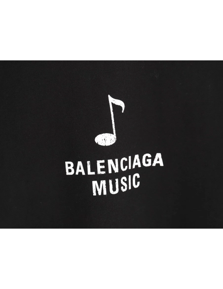 Balenciaga Musical Notes Oil Painting Catwalk Short Sleeve T-shirt TSK1,All order with free shipping Balenciaga