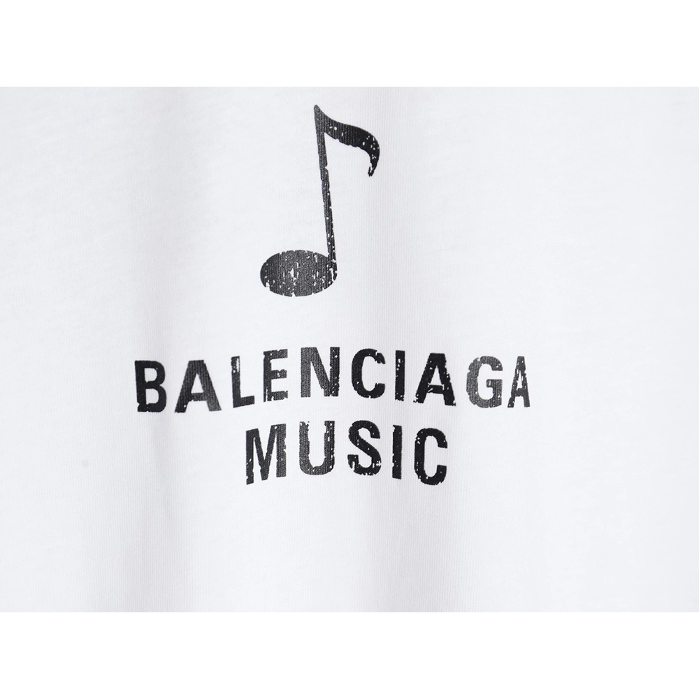 Balenciaga Musical Notes Oil Painting Catwalk Short Sleeve T-shirt,All order with free shipping Balenciaga