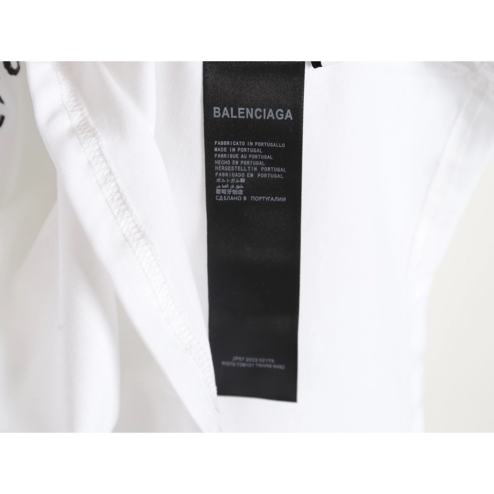 Balenciaga Musical Notes Oil Painting Catwalk Short Sleeve T-shirt,All order with free shipping Balenciaga