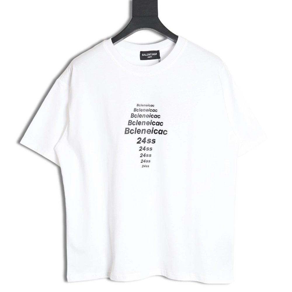 Balenciaga 24SS Paris Letters Printed Short Sleeve T-Shirt,All order with free shipping Balenciaga